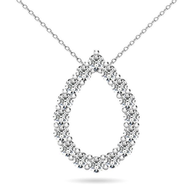 Drop hot sale diamond pendant