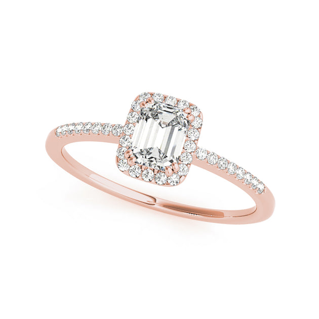 Low profile sale halo engagement rings