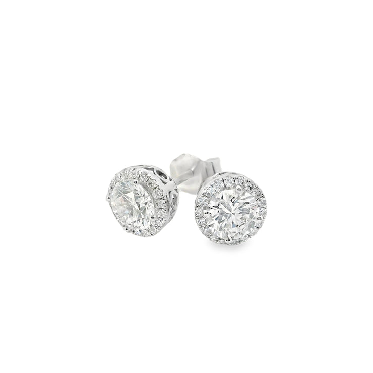 1.20ctw-all-lab-created-diamond-halo-vintage-detail-stud-earrings-white-gold-Fame-Diamonds