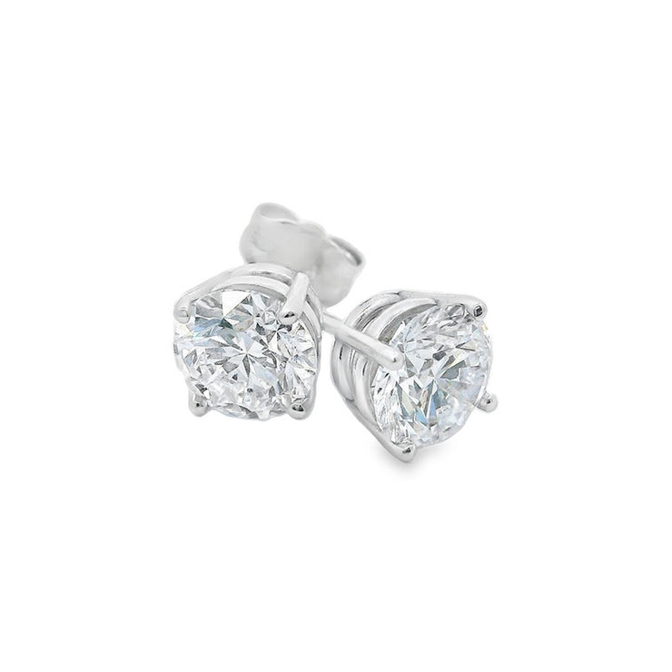 1.4ctw 4-prongs Artisan Lab-grown Diamond Stud Earrings