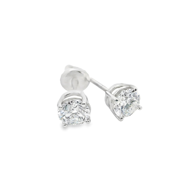 1ctw Classic Round Brilliant Lab-Grown Diamond Stud Earrings