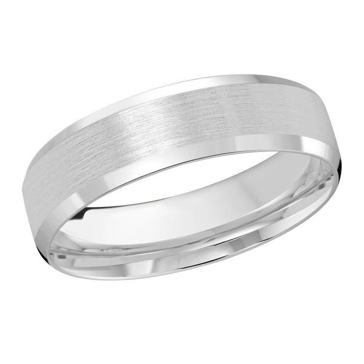 6MM Satin finished wedding band