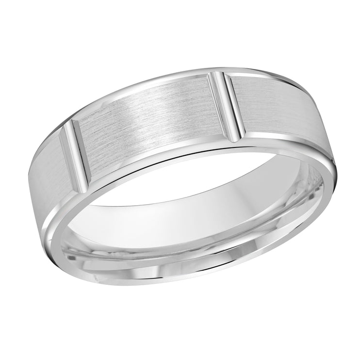 7MM Sophisticated And Elegant Brush Finish Wedding Band