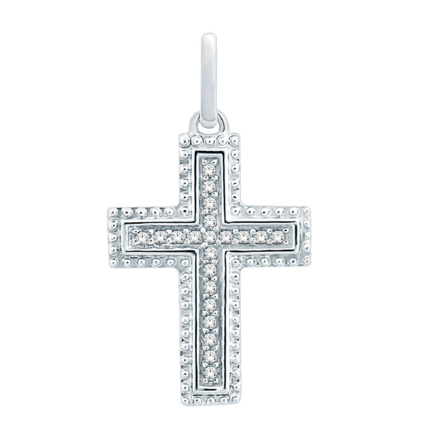 10k-white-gold-0-15ctw-french-beading-cross-diamond-necklace-fame-diamonds